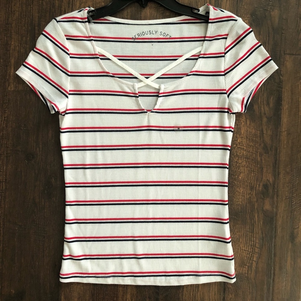 Aeropostale Seriously Softly Striped Shirt